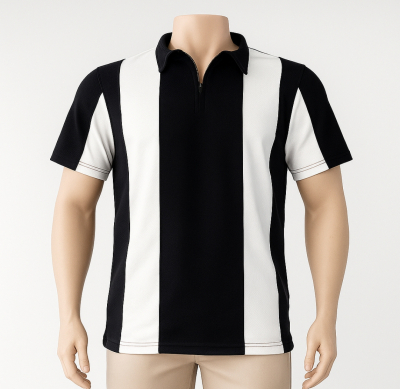 Two Tone T Shirt (Black) (Popcone)