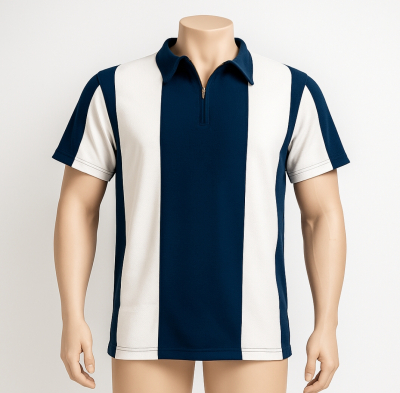 Two Tone T Shirt (Navy Blue) (Popcone)