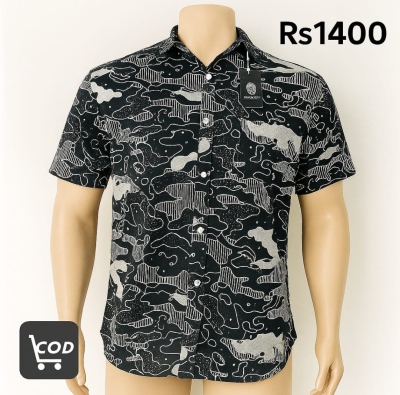 Waffle Drop Shoulder Shirt (Black)