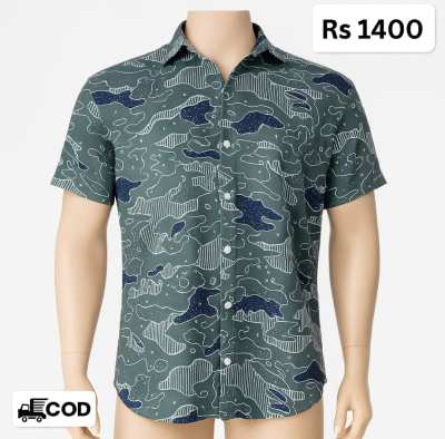 Waffle Dropshoulder Shirt (Army Green)