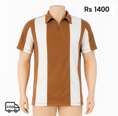 Two Tone T Shirt (Brown) (Popcone)