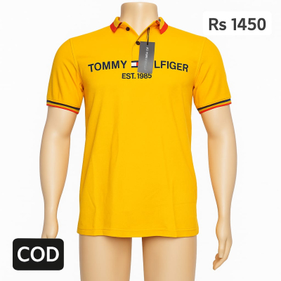 Tommy Collar T Shirt (Yellow)